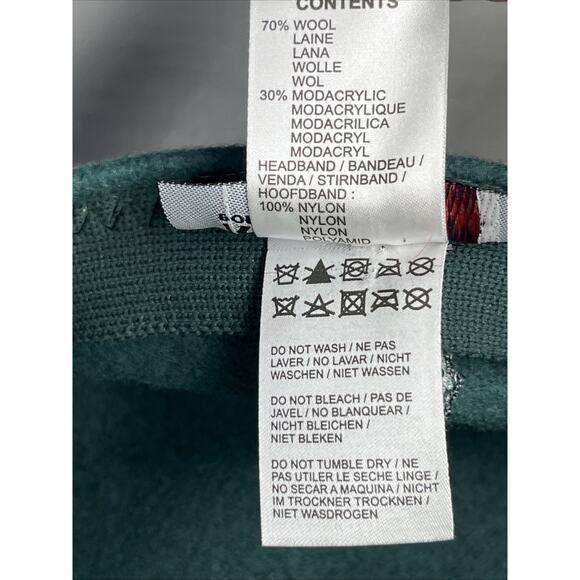 Kangol Wool Ivy Flat Cap Hat Size Small Green Blue Cabbie Newsboy Felted - Picture 8 of 8